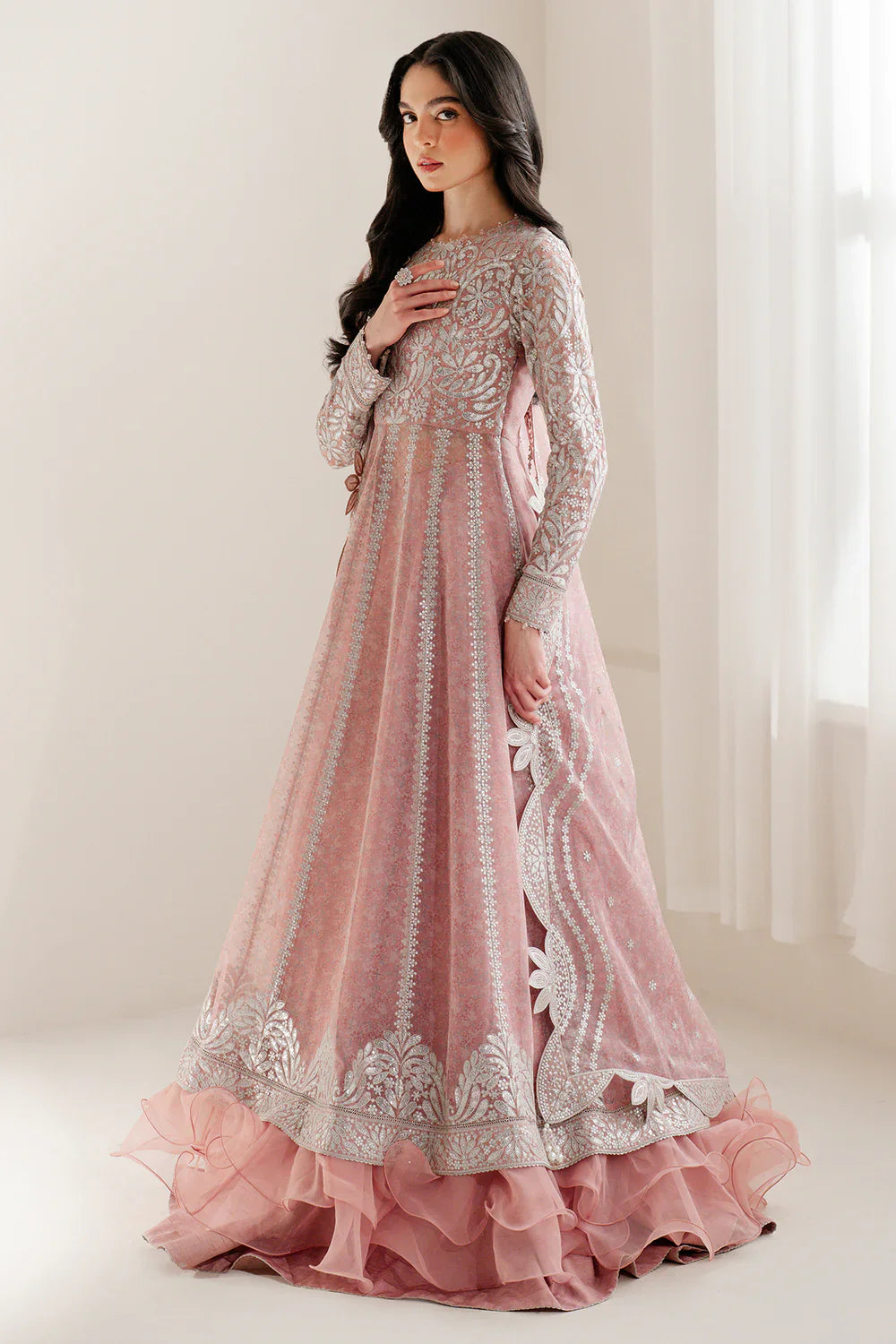 EMBROIDERED CHIFFON UC-3079